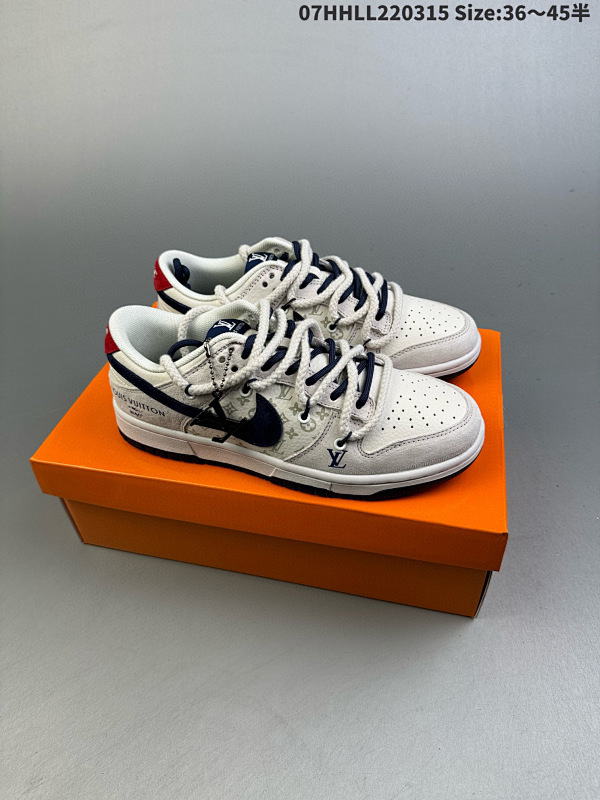 270 公司级 头层定制球鞋 Louis Vuitton x Nike Dunk SB Low 路易威登07HHLL220315 Size:3645半货号FC1688-186