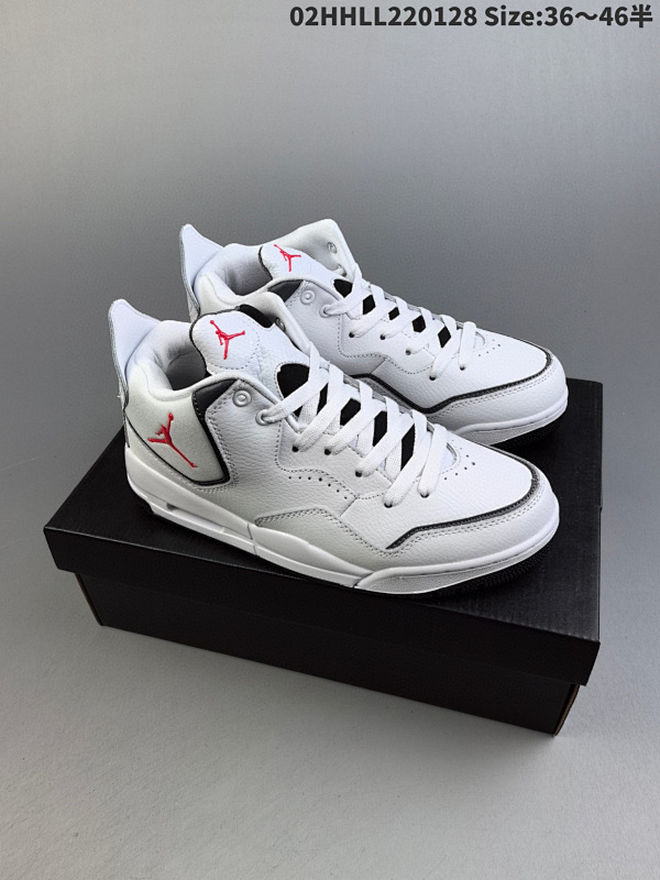 220公司级 Air Jordan Courtside 23 简版复古 白黑红02HHLL220128 Size:3646半货号CD1522-100