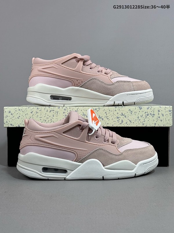 13036-40半 Air Jordan AJ4 RM  重制版低帮复古篮球鞋 实拍首发  采用了低帮的设计货号: FQ7940-600