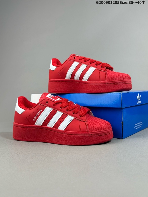 9035-40半 Adidas Originals Superstar XLG 贝壳头系列低帮厚底松糕经典百搭休闲运动板鞋 货号:IE2986