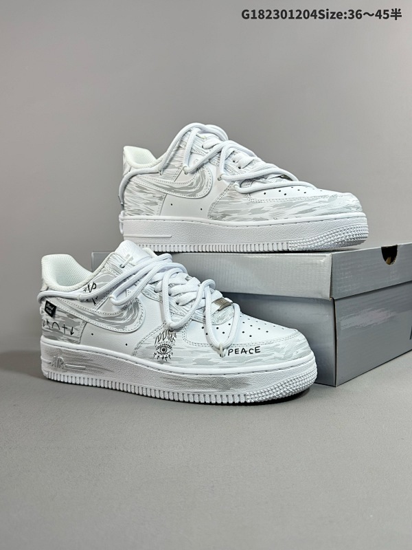 230 36-45半 官方爆款定制 二次元主题 Nike Air Force 1 Low07 潮流符号 空军一号绑带低帮休闲板鞋货号ZH0316-049