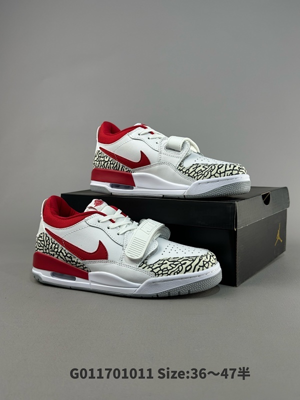 Air Jordan Legacy 312 Low "Gym Red" 低帮 白灰红货号FQ7827-106