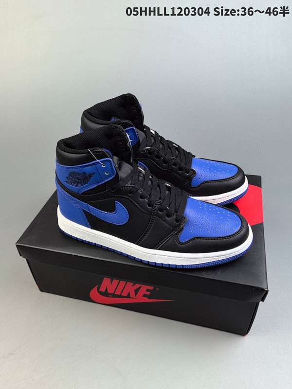 15036-46半 真标带半码 Air Jordan 1 Retro 05HHLL120304 Size:3646半男货号555088-007 女货号575441-007