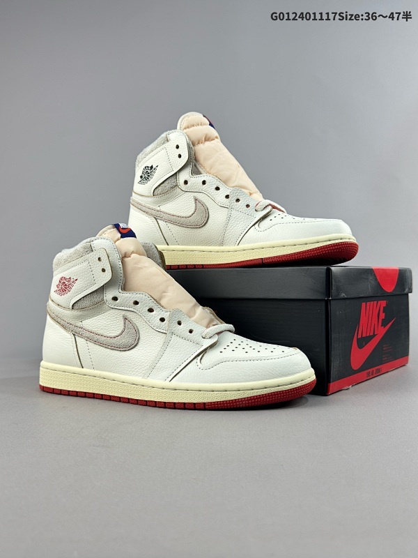 24036-47.5半 Air Jordan 1 High OG Rare Air "Cinnabar" 高帮 朱砂红货号DB4612-100