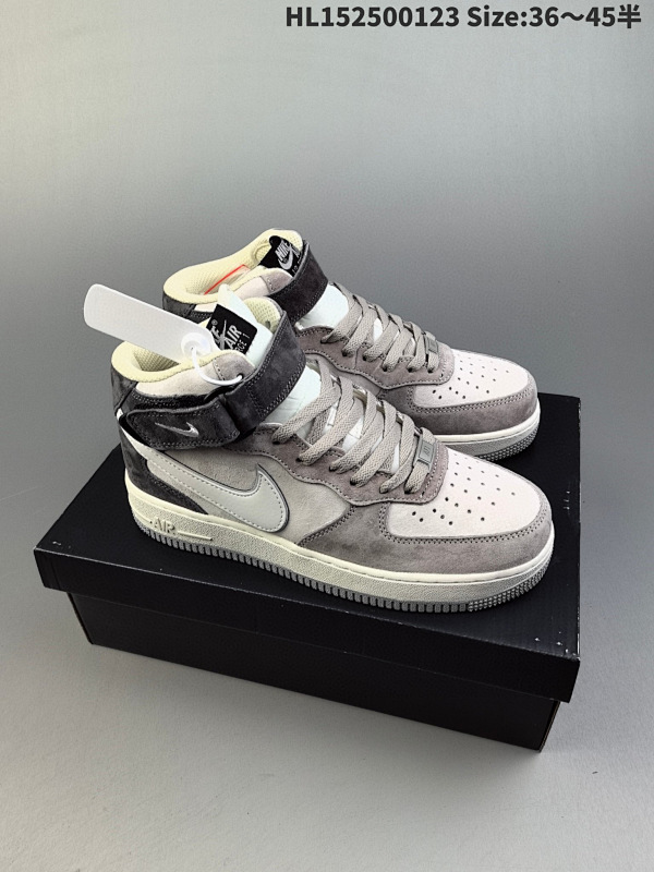250 秋冬新品 公司级 Nike Air Force 1 MID 07 米灰黑配色 HL152500123 Size:3645半货号DG9158-616
