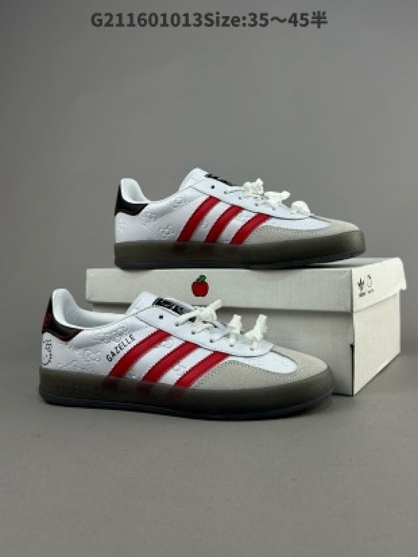 正确版蝴蝶结阿迪达斯 Adidas Originals Gazelle Indoor HELLO KETTY 猫货号II0013