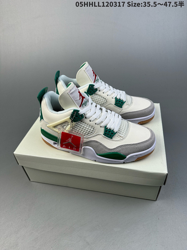 150真标带半码 Nike SB x Air Jordan 4 Retro "05HHLL120317 Size:35.547.5半货号DR5415-103