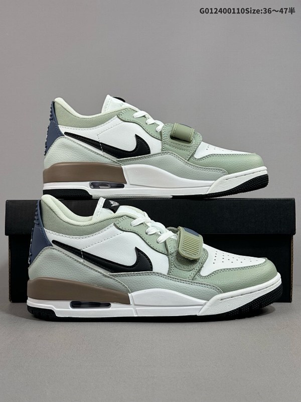 24036-47.5半  Air Jordan Legacy 312 Low 低帮 蛇年限定 白绿色 AJ312货号HV5970-101