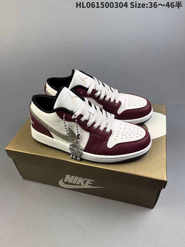 150 头层Jordan 1 Low Year of the Dragon AJ1 乔1龙年限定 文化休闲板鞋  FJ5735-100 编码:HL061500304 Size:3646半