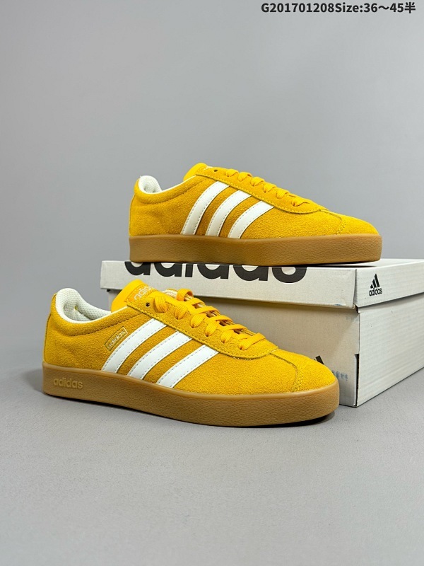 17036-45半 公司级Adidas Neo VL Court 2.0 百搭单品 绒面麂皮防滑耐磨轻便低帮板鞋货号JI0495