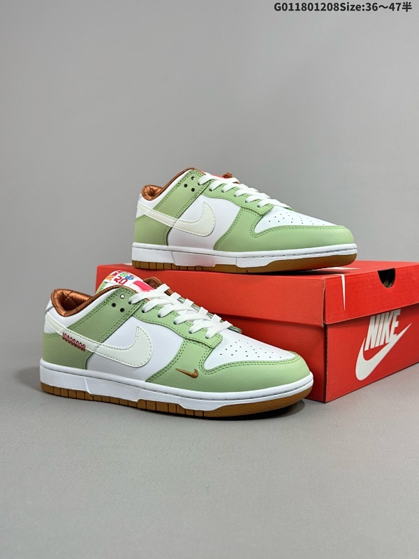 18035.5-47.5半 Nike Dunk Low GS "Year of the Snake" 耐克 SB 低帮 蛇年限定绿白色货号HV6001-101