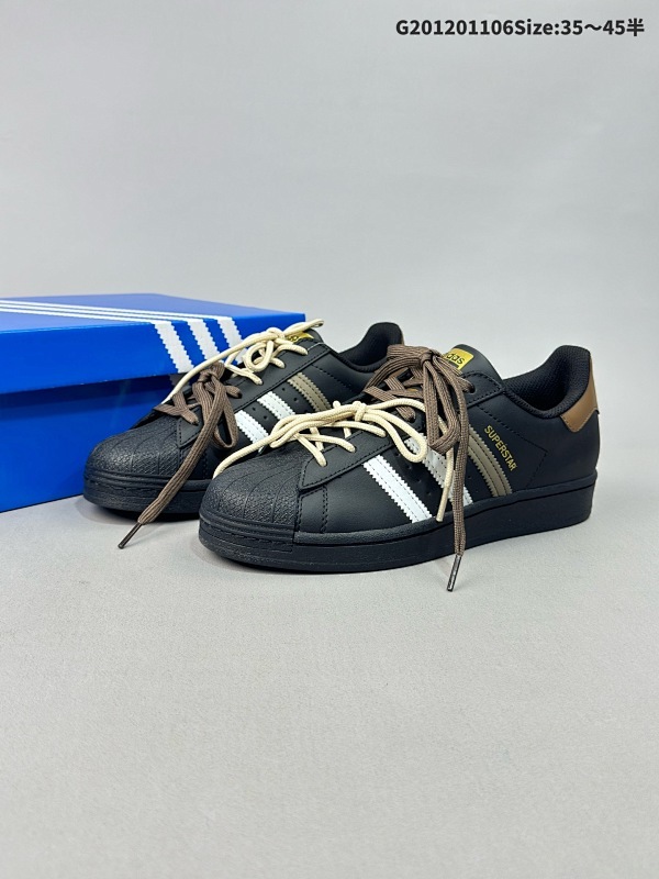 12035-45半 "经典一哥"阿迪达斯/三叶草Adidas Originals Superstar经典贝壳头系列低帮百搭休闲运动板鞋 EG4959