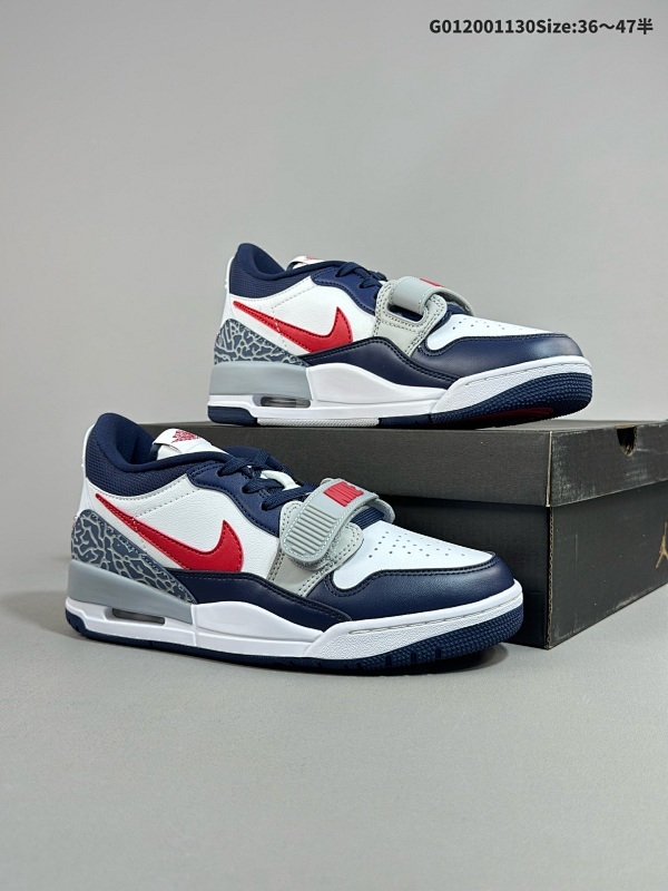 20036-47.5半  Air Jordan Legacy 312 Low "White Blue Red" 低帮 蓝白红 AJ312货号CD7069-164