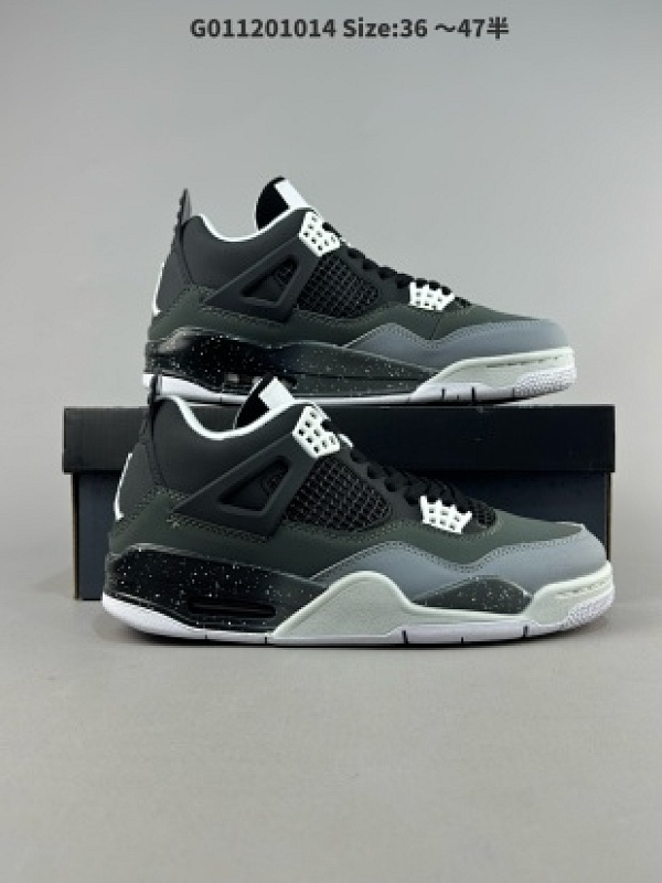 Air Jordan 4 Retro "Pear Pack" 2024复刻 恐惧限定 黑白 AJ4 乔丹4代 aj4 乔4 黑白 奥利奥 乔丹篮球鞋系列货号FQ8138-0022024版