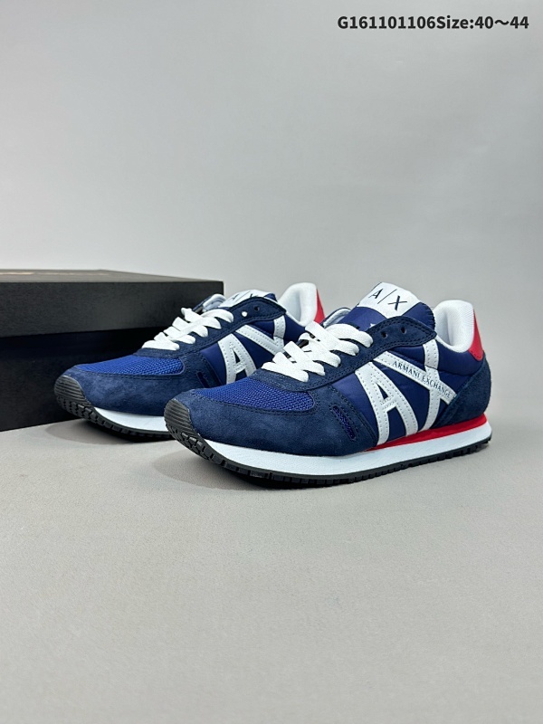 11040-44 阿玛尼 集合 EMPORIO ARMANI EA7 休闲2020 简单大方 鞋面精心设计 网面透气 时尚耐磨百搭休闲运动鞋