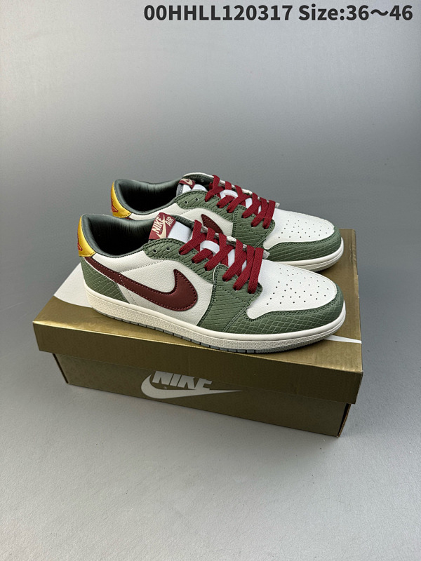100 Air Jordan 1 Low OG "Year of the00HHLL120317 Size:3646  货号FN3727-100
