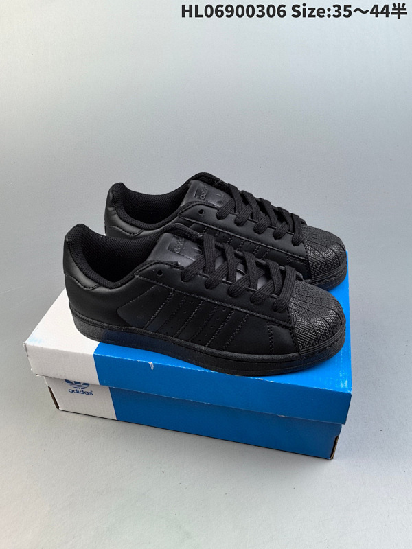 90 阿迪达斯 ADIDAS SUPERSTAR 三叶草经典贝壳头系列 新款休闲板鞋潮流男女士运动鞋 编码HL06900306货号G14748