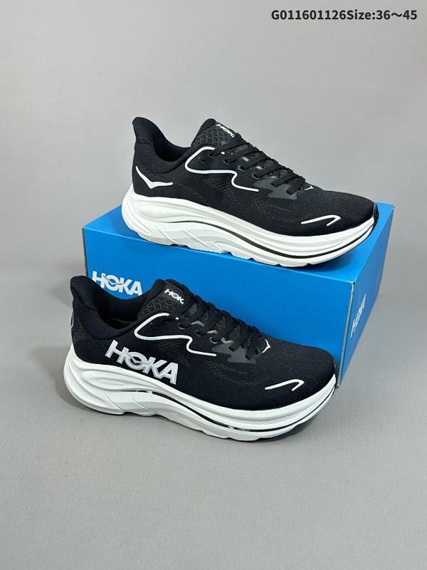 16036-45 HOKA ONE ONE Clifton 10 低帮  防滑耐磨低邦跑步鞋 始终致力于为所有跑者提供更新更好的跑步装备货号1162031-BCWT