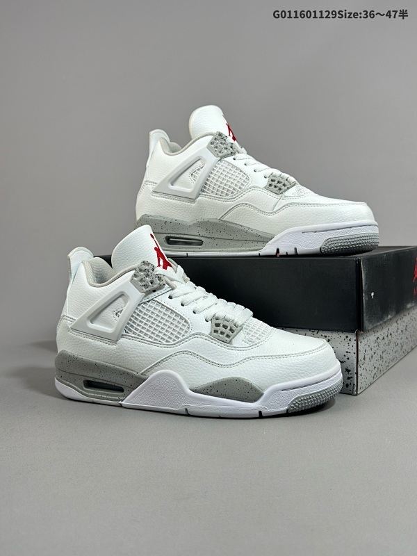 16036-47.5半 Air Jordan 4 Retro "White Oreo" 白奥利奥 AJ4男货号CT8527-100 女货号DJ4699-100 尺码