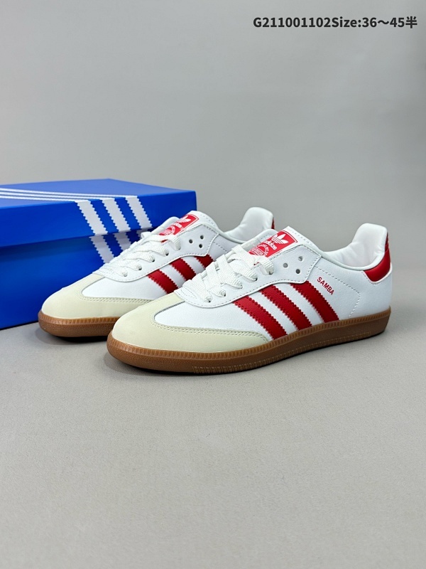 10036-45半 阿迪达斯 德训鞋 ADIDAS ORIGINALS SAMBA OG SHOES 经典运动鞋小白鞋T头鞋货号IF6513