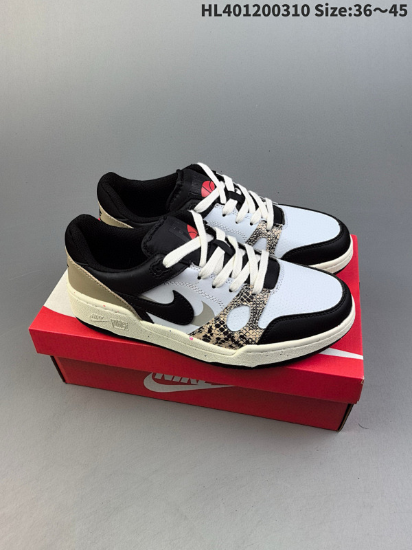 120 耐克Nike FULL FORCE LO扣篮系列低帮休闲运动滑板板鞋采用软货号FB1362-100 编码HL401200310 Size:3645