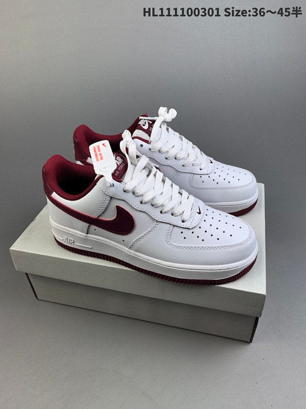 110 真标耐克Nike Air Force 1 Low  空军一号低帮百搭休闲运动板鞋ID:HL111100301 Size:3645半货号FV5948-105