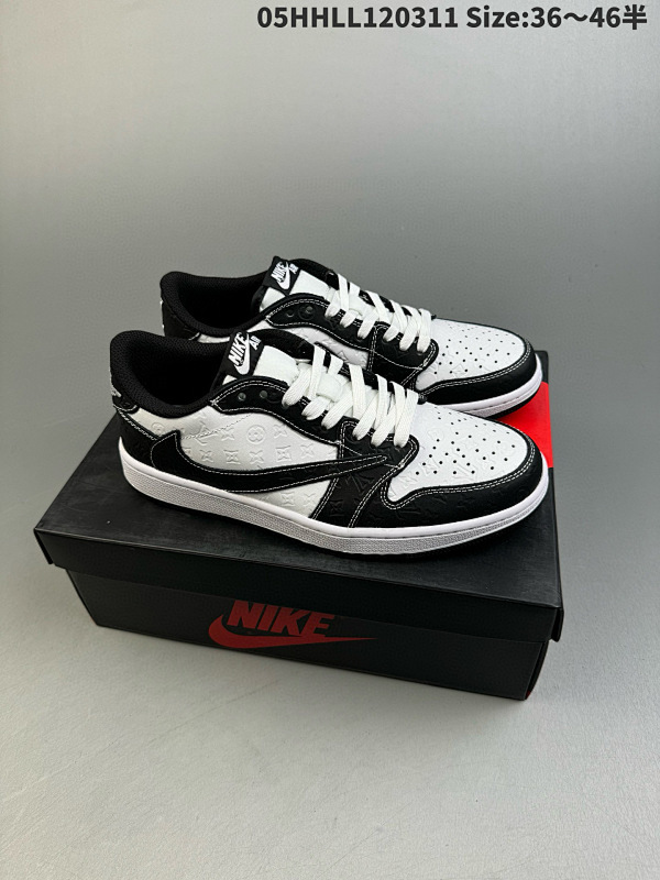 150 Louis Vuitton x Travis Scott x Air Jordan 1 Low 路易威登 05HHLL120311 Size:3646半货号DM7866-111