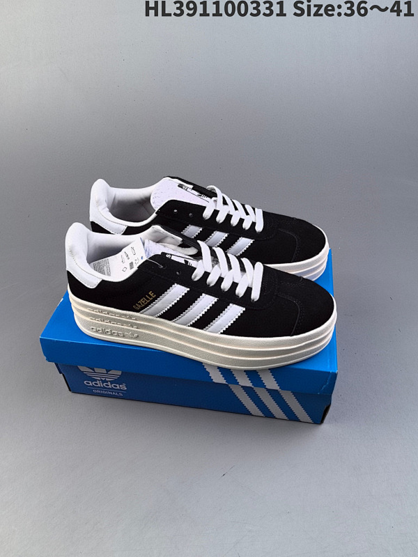 110  Adidas Gazelle Bold W 百搭单品 纯原版本 阿迪达斯板鞋三层底的独特设计尽享个性 休闲运动女鞋 货号IF0428 HL391100331 Size:3641