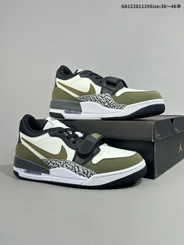 22036-46半  Air Jordan Legacy 312 Low 低帮 黑白绿 AJ312 乔丹312代 aj312 乔312 低邦 黑白绿 乔丹篮球鞋货号CD7069-120