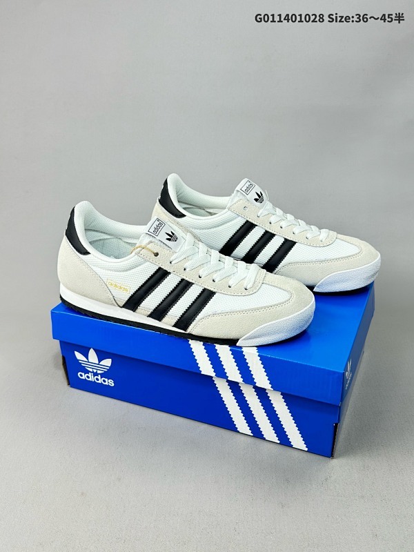 Adidas Original R71 阿迪达斯 R71 低帮 白黑 男女同款 经典复古薄底运动鞋T头鞋货号IH1321
