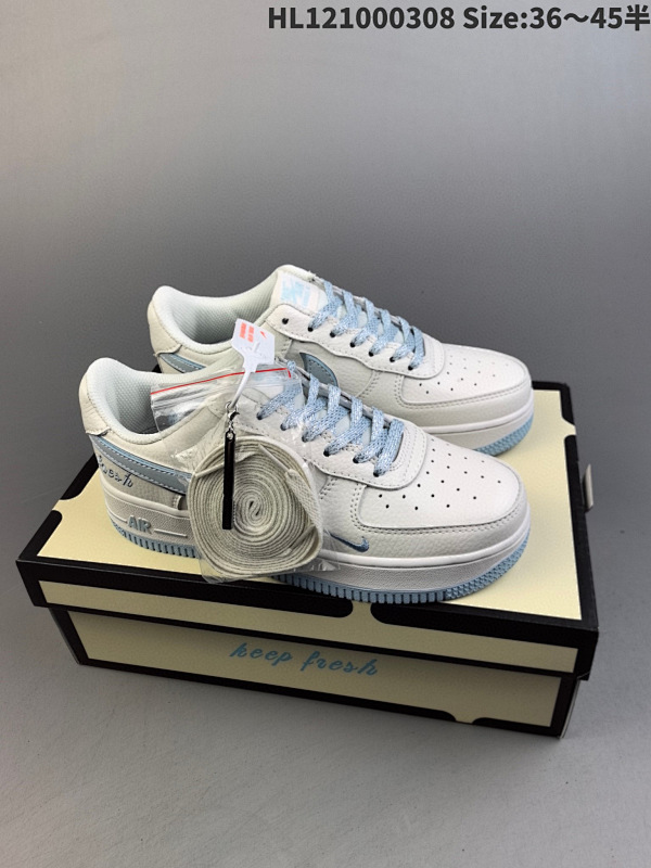 100 真标耐克Nike Air Force 1 Low  空军一号低帮百搭休闲运动板鞋货号BM1996-099  ID:HL121000308 Size:3645半