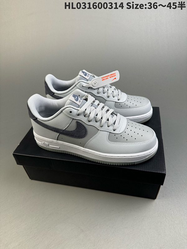 160 头层耐克Nike Air Force 1 Low  空军一号低帮百搭休闲运动板鞋货号FJ4170 001  编码 HL031600314 Size:3645半