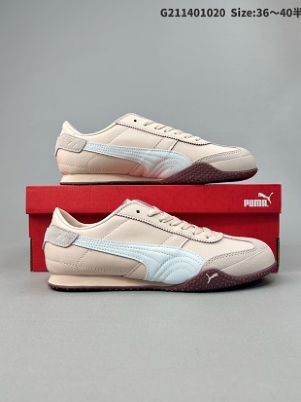 Puma Bella UT Low 彪马 低帮 粉白 贝拉UT系列低邦薄底德训复古风经典百搭休闲慢跑鞋货号402186-04