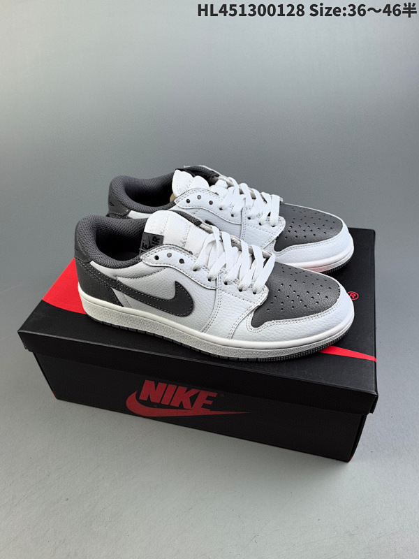 130 耐克Nike Air Jordan 1 RETROW LOW OG AJ1乔丹一代中帮经典复古文化休闲运动篮球鞋 货号:CZ0790 101 编码HL451300128 Size:3646