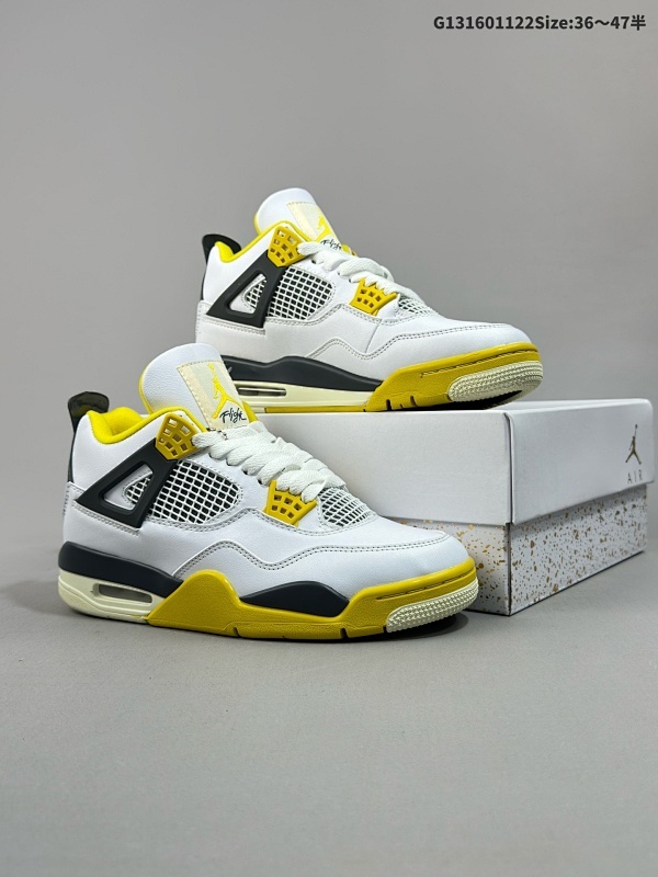 16036-47半 耐克 新款 Nike Air Jordan 4 Retro OG 中帮 迈克尔乔丹AJ4代乔4 复古休闲运动文化篮球鞋货号AQ9129-101