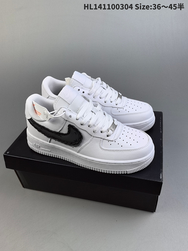 110 耐克Nike Air Force 1 Low  空军一号低帮百搭休闲运动板鞋货号CI0919 100 编码HL141100304 Size:3645半