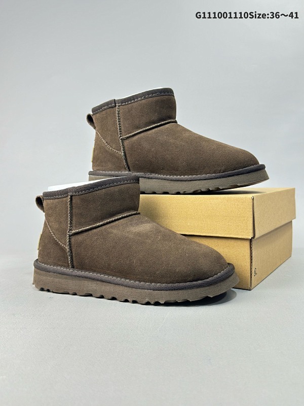 10036-41 UGG Classic Ultra Mini 周冬雨 王一博同款 薄底短款雪地靴 小红书爆款官方货号W/1116109 W CLASSIC