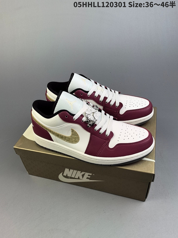 150头层带半码 Air Jordan 1 Low SE "Year of t05HHLL120301 Size:3646半货号FJ5735-100