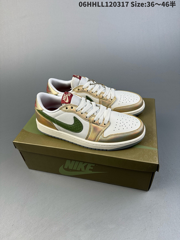 160头层带半码 Air Jordan 1 Low "Chinese 06HHLL120317 Size:3646半货号FQ6593-100