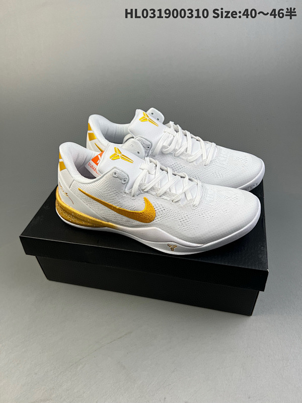 190 NK Zoom Kobe  System 科比8代复刻实战FJ9364-105 编码 HL031900310 Size:4046半