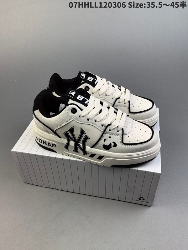 170公司级[定制球鞋]  MLB NY 涂鸦绣标 纽约洋基队厚底耐磨增高潮流街头货号3ASXCA12N-50WHS07HHLL120306 Size:35.545半