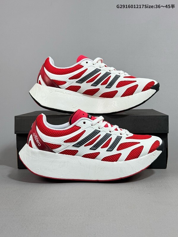 17036-45半 公司级阿迪达斯 adidas男女士休闲鞋 ADIZERO ARUKU 减震耐磨缓冲回弹百搭运动鞋货号JI0308