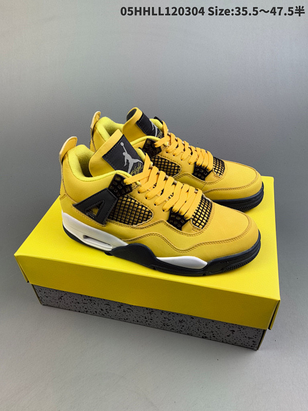 15035.5-47.5半    真标带半码 Air Jordan 4 05HHLL120304 Size:35.547.5半男货号CT8527-400 女货号408452-400