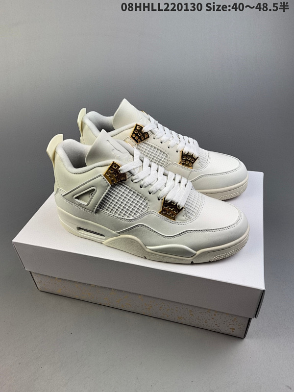 28040-48.5半     头层带半码 Air Jordan 4 Retro 08HHLL220130 Size:4048.5半男货号CT8527-113 女货号408452-113