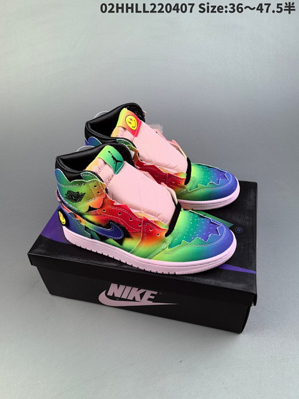 220正确版粉色底 J Balvin x Air Jordan 1 Retro02HHLL220407 Size:3647.5半货号DC3481-900