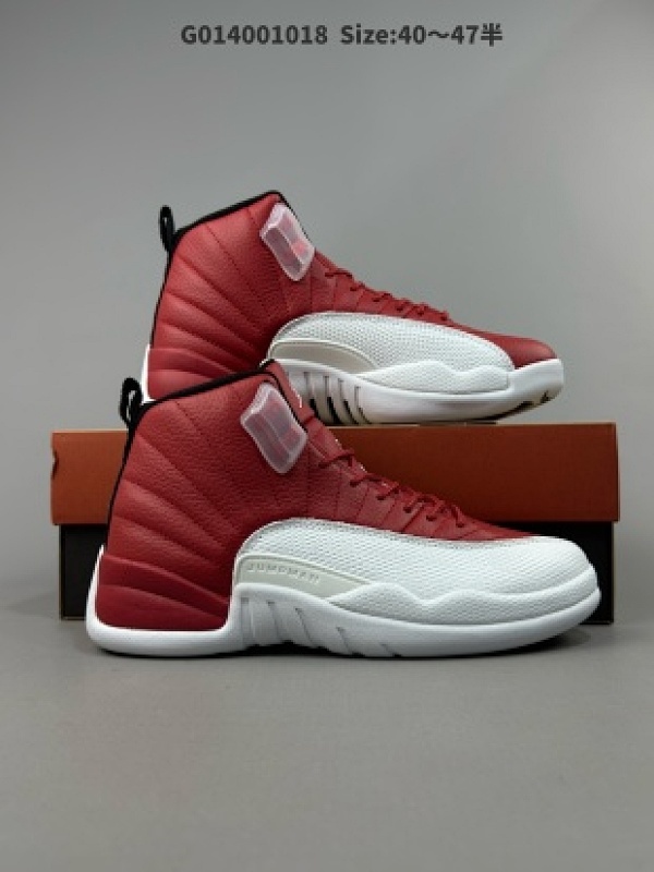 Air Jordan 12 Retro "Gym" 高帮 红白色 AJ12 乔丹12代 aj12 乔12 高邦 白红 乔丹篮球鞋系列货号130690-600