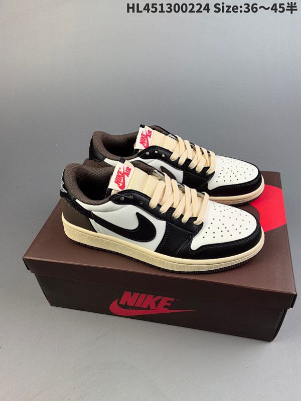 130 Travis Scott x Fragment x Air Jordan 1 Low编码HL451300224 Size:3645半货号CQ4277  006