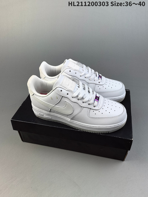 120 真标耐克Nike Air Force 1 Low  空军一号低帮百搭休闲运动板鞋ID:HL211200303 Size:3640货号FZ5531-111