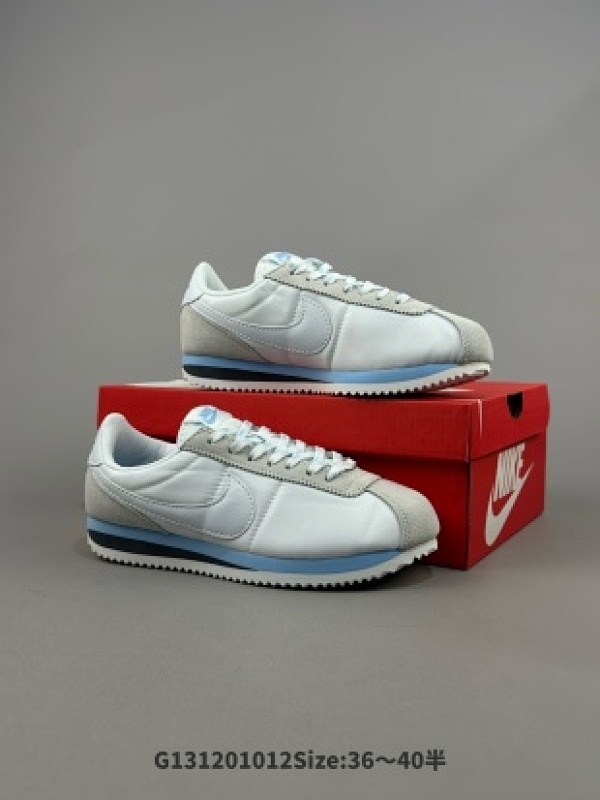 Nike Cortez 耐克 低帮 白蓝灰 阿甘系列织物舒适轻便防滑耐磨透气低邦生活休闲鞋货号HF6410-666