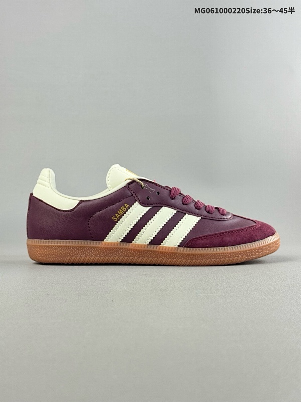 10036-45半集合 真标阿迪达斯三叶草Adidas Originals Samba OG 桑巴舞系列绅士德训足球风百搭低帮休闲运动板鞋 货号:IE6522